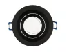 LEDline® downlight aluminium round adjustable SLIM black brushed OROSA
