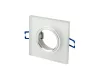 LEDline® downlight glass square white 90x26x10mm frosted GLIKKA