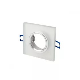   LEDline® downlight glass square white 90x26x10mm frosted GLIKKA