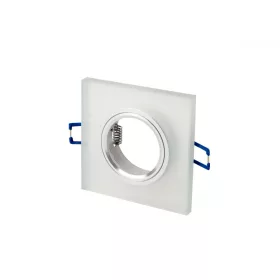   LEDline® downlight glass square white 90x26x10mm frosted GLIKKA