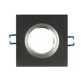   LEDline® downlight glass square black 90x26x10mm frosted GLIKKA