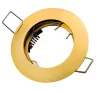 LED line downlight round die cast aluminium gold