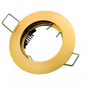 LED line downlight round die cast aluminium gold