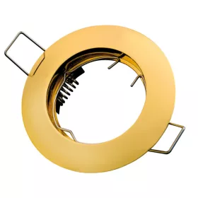 LED line downlight round die cast aluminium gold