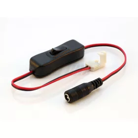   LEDline® LED strip CLICK CONNECTOR single 8 mm 2 PIN with a cable for the DC socket and switch