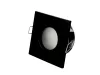 LED line® downlight waterproof square die cast aluminium black