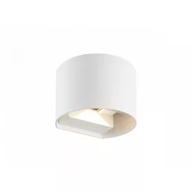   LED line LITE Outdoor wall mounted luminaire LED 2x3W 4000K IP54 white CILINDER