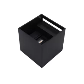 LED wall light 2x3W 4000K IP65 black CUBE LITE