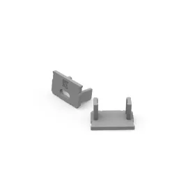   End cap for LED line® 10mm surface aluminum profile, silver (1 pár)