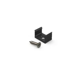   LED line rögzítő 10mm surface aluminum profile, black - kiszerelés (1 pár)