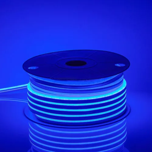 LED NEON FLEX SMD 2835 9 W/m 120LED 8x16mm KÉK- - tekercs (20 méter)