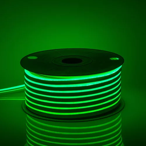 LED NEON FLEX SMD 2835 9 W/m 120LED 8x16mm ZÖLD - tekercs (20 méter)