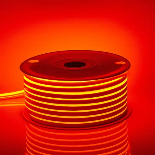 LED NEON FLEX 2835 120LED 24V 9 W/m PIROS - tekercs (20 méter)