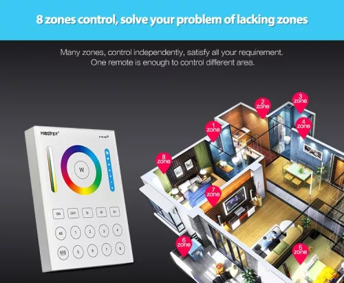 MiLight B8 8 zónás RGB+CCT smart vezérlő (3263)
