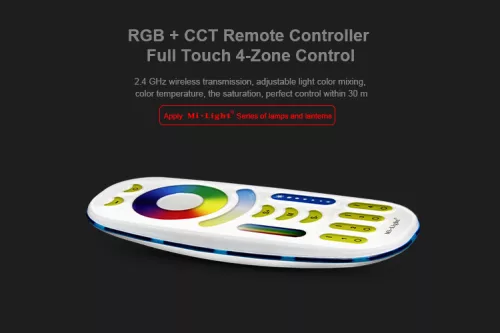 MiLight 4 zónás RGB+CCT távirányító Gombos FUT092 (3223)