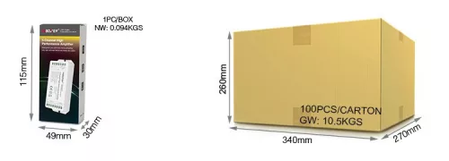 MiLight PA5 5 csatornás jelerősítő (3290)