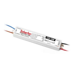 Scharfer SCH-18-12 LED-tápegység, 12 V DC, IP67
