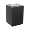 TORRE 9W CCT 230V IP54 99x78x117MM BLACK SQUARE FACADE LAMP