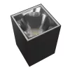TORRE 9W CCT 230V IP54 99x78x117MM BLACK SQUARE FACADE LAMP