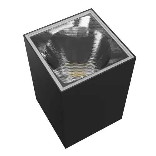 TORRE 9W CCT 230V IP54 99x78x117MM BLACK SQUARE FACADE LAMP