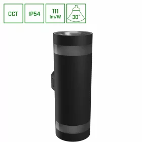 TORRE 18W 230V IP54 CCT 99x78x240 mm kerek fekete 
