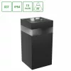 TORRE 9W 230V IP54 CCT 99x78x156 mm négyzetes fekete
