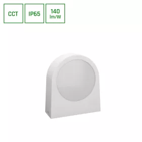   VERSA 15W CCT 230V 100DEG IP65 70X180x196MM WHITE FACADE LAMP