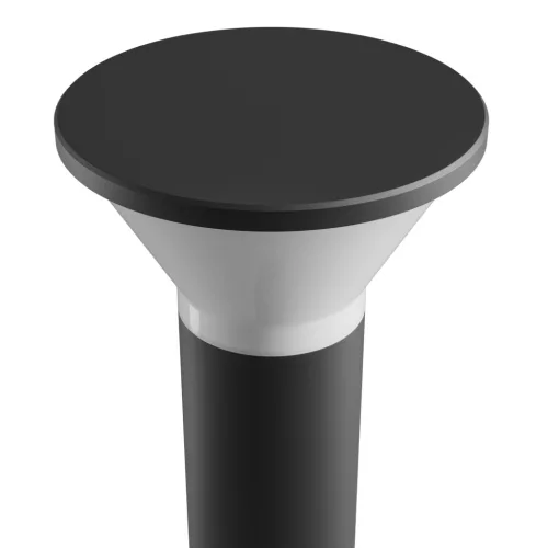 STELLA ROUND GU10 6W CCT 230V 270DEG IP44 IK08 210X765MM BLACK ROUND