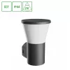 STELLA ROUND WALL GU10 6W CCT 230V 270DEG IP44 IK08 155X160X230MM BLACK ROUND FACADE LAMP