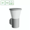 STELLA ROUND WALL GU10 6W CCT 230V 270DEG IP44 IK08 155X160X230MM GRAY ROUND FACADE LAMP