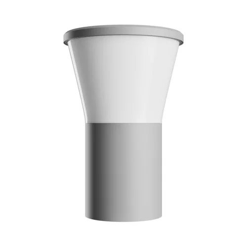 STELLA ROUND WALL GU10 6W CCT 230V 270DEG IP44 IK08 155X160X230MM GRAY ROUND FACADE LAMP