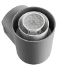STELLA ROUND WALL GU10 6W CCT 230V 270DEG IP44 IK08 155X160X230MM GRAY ROUND FACADE LAMP