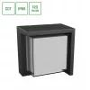 VERTO SQUARE EDGE 10W CCT 230V 160/120DEG IP65 160X160X100MM BLACK