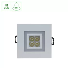 FIALE 4LED 4X1W 30DEG 230V SQUARE WW LED SPOT WITH WW keret