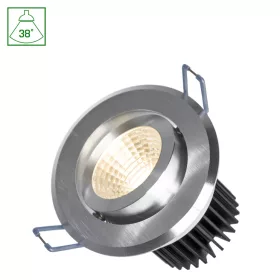   FIALE II 6W COB 38DEG 230V NW LED SPOT BRUSHED ALUMINIUM RING
