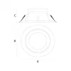 [OUTLET] CEILINE III LED DOWNLIGHT 230V 30W 230X103mm CW