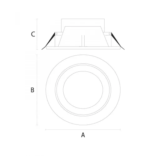 [OUTLET] CEILINE III LED DOWNLIGHT 230V 30W 230X103mm CW
