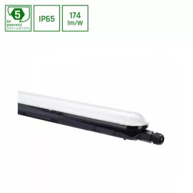   LIMEA GIGANT HERMETIC 1200MM 38W NW 230V 120DEG IP65 IK10 1250X72X70MM Fekete 5Y Garancia