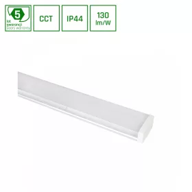   LIMEA PRISMATICA  1200mm 40W/30W/20W 3CCT 230V 100deg IP44 IK10 1200x115x60mm 5 years warranty