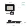 NOCTIS LUX 2 mozgásérzékelős LED-reflektor, 120°, IP44, 30 W, Meleg fehér, fekete