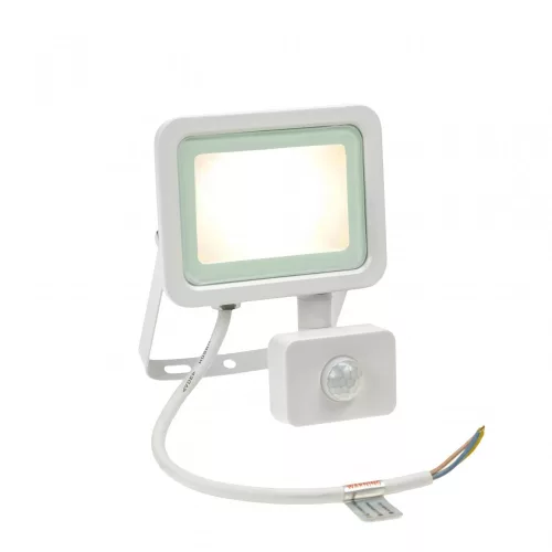 NOCTIS LUX 2 mozgásérzékelős LED-reflektor, 100°, IP44, 20 W, Meleg fehér, fehér