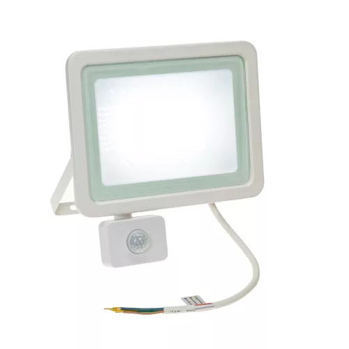 NOCTIS LUX 2 mozgásérzékelős LED-reflektor, 100°, IP44, 50 W, Hideg fehér, fehér