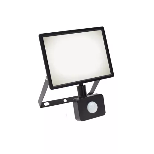 NOCTIS LUX 3 FLOODLIGHT 30W NW 230V IP44 150X190X53MM BLACK WITH PIR SENSOR