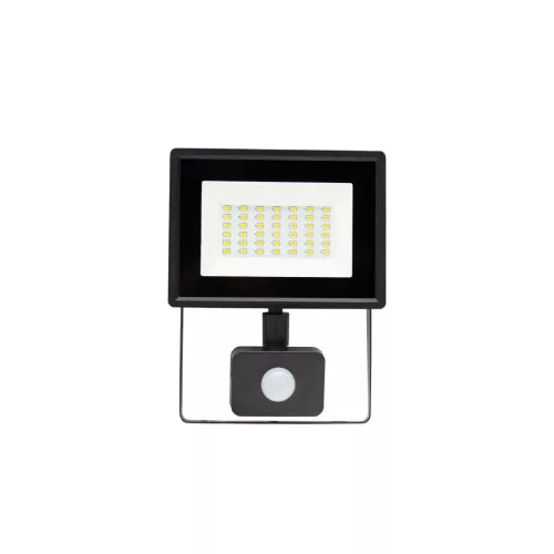 NOCTIS LUX 3 FLOODLIGHT 30W NW 230V IP44 150X190X53MM BLACK WITH PIR SENSOR