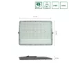 NOCTIS MAX LED-reflektor, 85°, IP65, 200 W, Hideg fehér, szürke