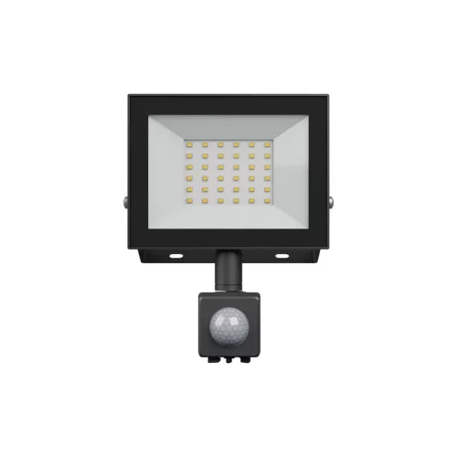 NOCTIS LUX 4 mozgásérzékelős LED-reflektor, 100°, IP44, 30 W, Hideg fehér, fekete