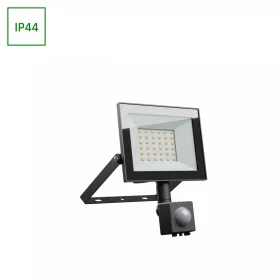   NOCTIS LUX 4 mozgásérzékelős LED-reflektor, 100°, IP44, 30 W, Természetes fehér, fekete
