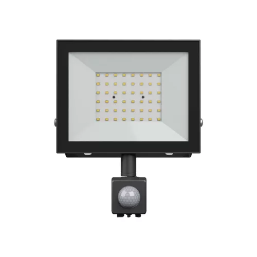 NOCTIS LUX 4 mozgásérzékelős LED-reflektor, 100°, IP44, 50 W, Hideg fehér, fekete