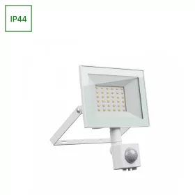   NOCTIS LUX 4 mozgásérzékelős LED-reflektor, 100°, IP44, 30 W, Hideg fehér, fehér