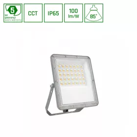   NOCTIS MAX CCT FLOODLIGHT 30W CCT 230V IP65 205x151x28mm GREY 5Y WARRANTY